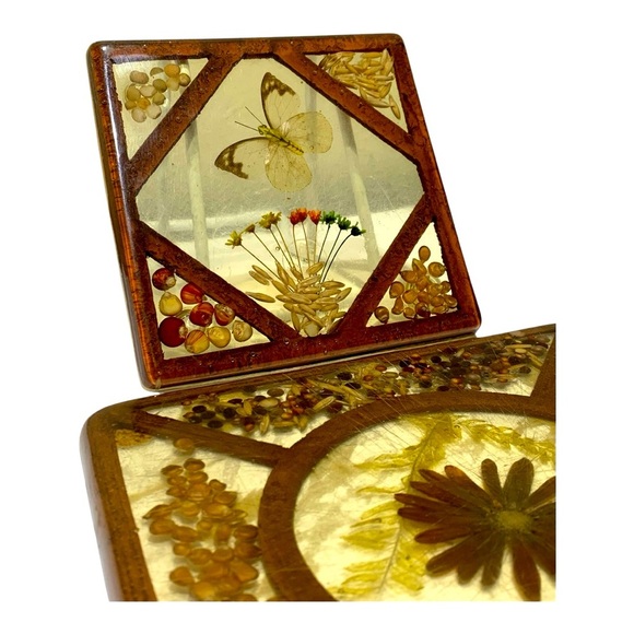 Vintage 1970’s Gamut Designs Lucite Trivet Set (2) - Picture 2 of 5